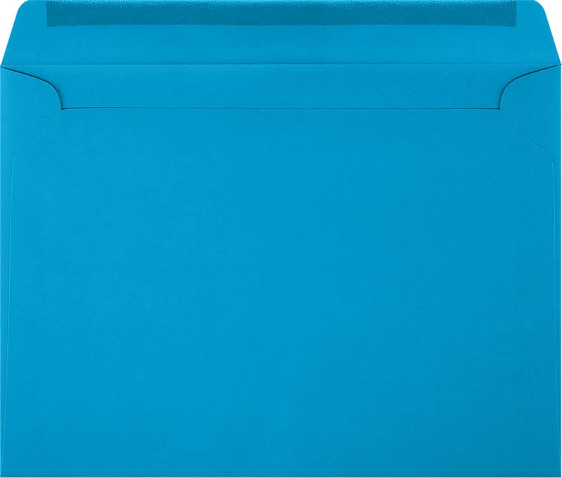 LUXPaper 9 x 12 Booklet Envelopes | Pool Blue | 80lb. Text | 50 Qty - Image 2